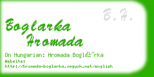 boglarka hromada business card